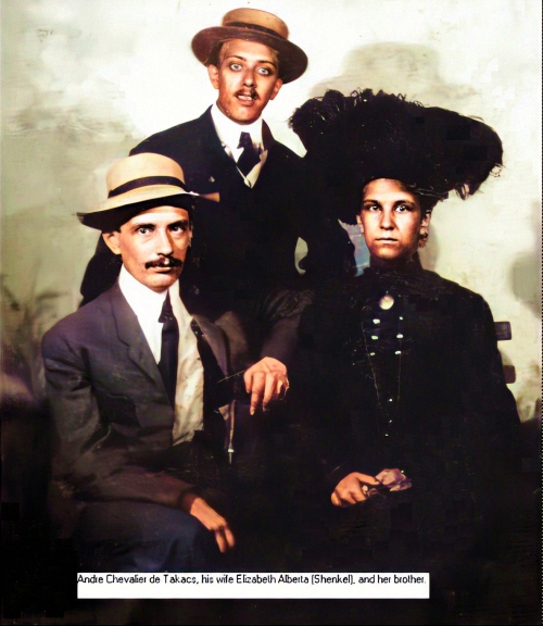 andre detakacs with his wife and her brother