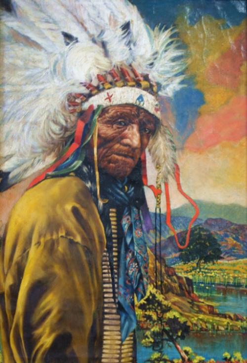 harrison henrich's portrait of a native american