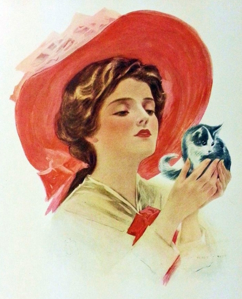 painting of edna hutt by henry hutt c.1909