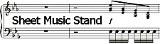 sheet music stand.com image