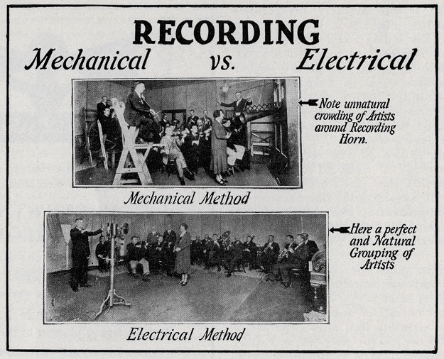 acoustic vs. electric recording